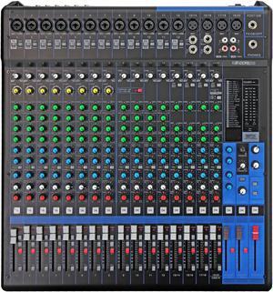 5Core DJ Audio Mixer 20 Channel Professional Stereo Sound Board w 256 digital effects USB Bluetooth 48V Phantom Power Consola De Audio for Studio Recording Podcasting DJ Show - MX 20CH XU