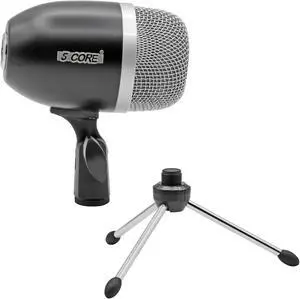 5 Core Drum Mic High Sensitivity Snare Tom Instrument Microphone with Dynamic Moving Coil Uni-Directional Pick Up Pattern Swivel Mount Durable Steel Mesh Grille -TOM MIC BLK 5 Core Drum Mic High Sensitivity Snare Tom Instrument Microphone with Dynamic Moving Coil Uni-Directional Pick Up Pattern Swivel Mount Durable Steel Mesh Grille -TOM MIC BLK