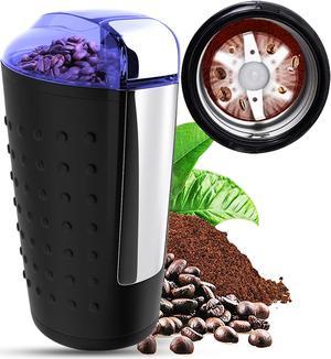 5 Core Coffee Grinder  85 Gram Or 3 Ounces / 12 Cup Capacity  One-Touch Automatic Electric Bean Spice Grinding Machine  150W Copper Motor  Stainless Steel Blades  Molino De Cafe Black- CG 01 BL