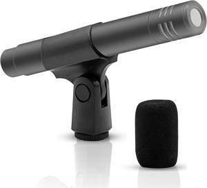 5 Core Instrument Microphone Professional Pencil Condenser XLR Mic w Cardioid Uni Directional Pickup INSTRU MIC 200 GREY