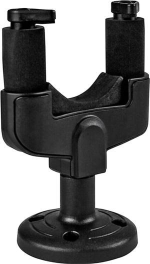 5 CORE Guitar Wall Mount Hanger Hook with Metal Base Soft Padding Adjustable Rotatable Holder for Acoustic Classical Electric Bass Guitars - GH ABS 1Pc