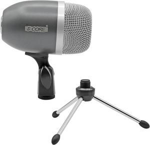 5 Core Drum Mic High Sensitivity Snare Tom Instrument Microphone with Dynamic Moving Coil Uni-Directional Pick Up Pattern Swivel Mount Durable Steel Mesh Grille Tom MIC Grey