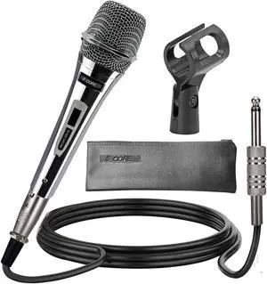 5 Core Mic Karaoke Dynamic Handheld XLR Microphone for Professional Vocal Recording Live Stage Singing Music Neodymium 1/4 Corded Wired Micrófono - ND 3200X