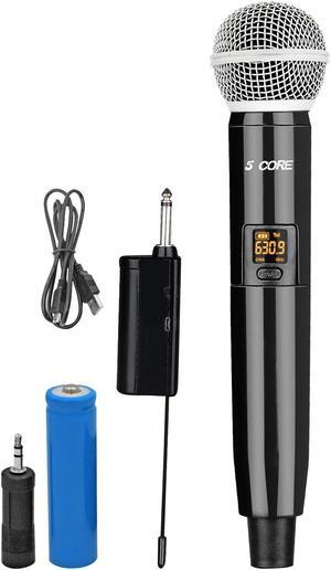 5 Core Wireless Microphone VHF Professional Handheld Microfonos Inalambricos Cordless Mic System Portable for Karaoke Singing Wedding DJ Party Speech Church - WM 1001