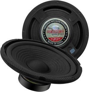 5CORE 6.5 Inch Subwoofer Pair 300W Peak 4OHM Car Audio Replacement Speaker Sub Woofer High Sensitivity Powerful Bass Bocinas para Carro - WF 672 2 PCS