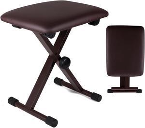 5 Core Keyboard Bench X Style Piano Stool Padded Adjustable Keyboards Chair