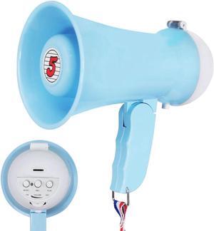 5 Core Megaphone Bullhorn Speaker 15W Mini Battery Power Bull Horn w Siren 400 Yard Range