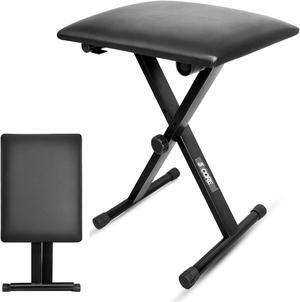 5 Core Keyboard Bench X Style Piano Stool Padded Adjustable Keyboards Chair