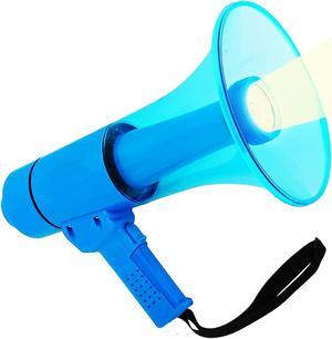 5 Core Megaphone Bullhorn Speaker Waterproof 50W Bull Horn Battery Power Cheer Megafono 800 Yards Range Loudspeaker W LED Light Siren Ergonomic Handle for Coaches Football Baseball Cheerleading -HW 18