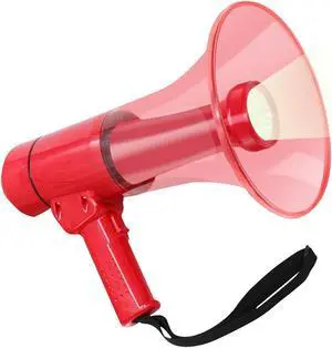 5 CORE 50W Compact Portable Waterproof MegaphoneAll Weather Bullhorn with Flashlight Reliable & Rechargeable PA Speaker, Adjustable Volume, Loud Alarm Siren for Indoor & Outdoor Use - HW 18 WP RED 5 CORE 50W Compact Portable Waterproof MegaphoneAll Weather Bullhorn with Flashlight Reliable & Rechargeable PA Speaker, Adjustable Volume, Loud Alarm Siren for Indoor & Outdoor Use - HW 18 WP RED