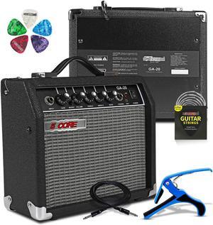 5 Core Guitar Amp 20W Electric Bass Acoustic Portable Amplifier Practice fender Amplificador