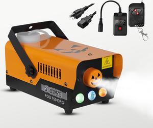 5 Core Fog Smoke Machine 750W Low Lying Indoor Outdoor 250ML Fog Maker with LED Lights Fogger for Halloween Wedding Party Christmas Stage Effect FOG 750 ORG