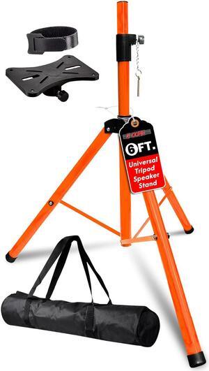 5 Core Speaker Stand Tripod Floor Heavy Duty Adjustable Up to 72 Inch DJ Studio Monitor kanto Stands Pole Mount - SS HD 1 PK ORG Bag