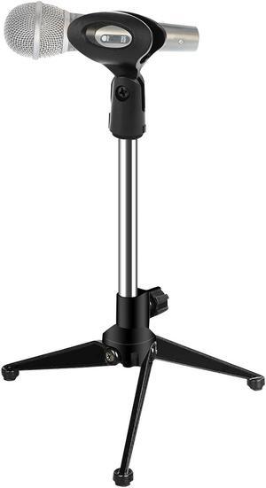 5 Core Desktop Mic Stand Tripod Universal Desk Microphone Holder Table Top Stands