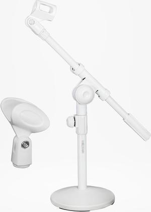 5 Core Desktop Mic Stand Round Base Universal Desk Microphone Holder Table Top Stands