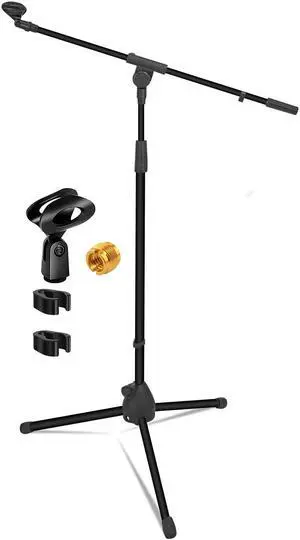5 Core Inc. Tripod Mic Stand Adjustable Holder Floor Microphone Boom Arm