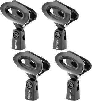 5 Core Microphone Clip Holder 4 Pieces with Screw Adapters 5/8 to 3/8 Inch - MC-03 4PCS