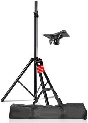kanto Speaker Stand Tripod Pair Tall Height Adjustable Heavy Duty DJ Light Floor Stands Universal 35mm Pole Mount PA Studio Monitor Large Subwoofer Support - SS HD 2PK BLK BAG