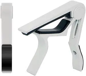 5 Core Capo Acoustic Electric Guitar 6 String Kapo Quick And Easy Adjustment Classic Clip For Banjo Mandolin Or Ukulele Capotraste Para Guitarra - CAPO WH 1PC
