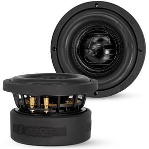 5 CORE 6.5 Inch Car Subwoofer Dual 4 Ohm 1000W Max Power High Performance Driver with Aluminum Frame 6.5 Component Sub Woofer for Deep Bass - WF 6.5 140 DBL D4