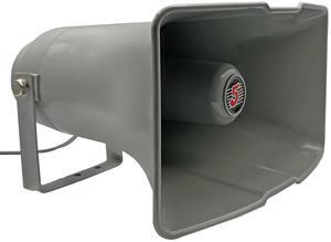 5 CORE 12.5 x 6.5 Inch Outdoor PA Horn Speaker Loudspeaker 35 Watt RMS Loud Sound Megaphone Driver Horn 400Hz-5KHz Frequency 8 Ohm Weatherproof Vehicle Siren - SUH-300 1Pc