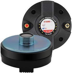 5 Core Compression Driver 3.5 Inch Tweeter Horn Throat 220W Peak Loud 8 Ohm Titanium Diaphragm