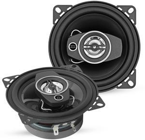 5 CORE 2 Way 4 Inch Car Stereo Speakers 250W Coaxial Subwoofer w Tweeter | Universal Fit Quick Easy Replacement Component Speaker Vehicle Door/Side Panel Mount Compatible Deep Bass (Pair) - CS 04 2W