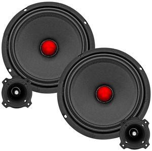 5 Core 6.5 Inch Midrange Speaker + Tweeter Combo 500W PMPO 8Ohm Subwoofer 300W PMPO Tweeters