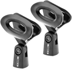 5 Core Microphone Clip Holder 2 Pieces with Screw Adapters 5/8 to 3/8 Inch
