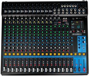 5Core DJ Audio Mixer 20 Channel Professional Stereo Sound Board w 256 digital effects USB Bluetooth 48V Phantom Power Consola De Audio for Studio Recording Podcasting DJ Show - MX 20CH XU