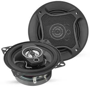 5 CORE 2 Way 4 Inch Car Stereo Speakers 250W Coaxial Subwoofer w Tweeter | Universal Fit Quick Easy Replacement Component Speaker Vehicle Door/Side Panel Mount Compatible Deep Bass (Pair) - CS 04 2W