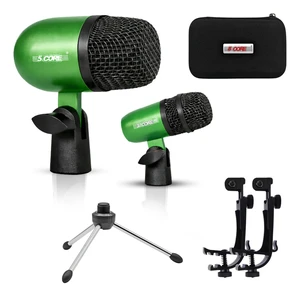 5 Core Conga Mic Snare Tom Set Professional XLR Cardioid Condenser Instrument Microphone Kit 5 Core Conga Mic Snare Tom Set Professional XLR Cardioid Condenser Instrument Microphone Kit