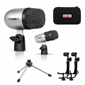5 Core Conga Mic Snare Tom Set Professional XLR Cardioid Condenser Instrument Microphone Kit 5 Core Conga Mic Snare Tom Set Professional XLR Cardioid Condenser Instrument Microphone Kit