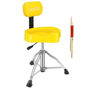 5 Core Drum Throne w Backrest 4" Padded Stool Adjustable 24.5" Drummer Chair w 441Lb Capacity 5 Core Drum Throne w Backrest 4" Padded Stool Adjustable 24.5" Drummer Chair w 441Lb Capacity