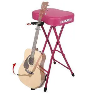 5Core Guitar Stool 3.15" Padded Chair Foldable Heavy Duty Music Seat Built in Foot Rest Guitar Stand 5Core Guitar Stool 3.15" Padded Chair Foldable Heavy Duty Music Seat Built in Foot Rest Guitar Stand