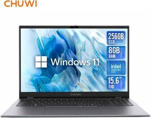 CHUWI 15.6'' GemiBook Plus Laptop Computer, Windows 11 Laptop 12th Gen Intel Alder Lake N100 (Up to 3.4GHz), 8GB RAM 256GB SSD, 1920X1080 HD Display Ultra Thin Laptop, HDMI/WiFi6/BT5.2/Webcam/38WH