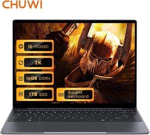 CHUWI CoreBook X Laptop 2K 14Intel Core i51035G116GB RAM 512GB PCIE SSD Windows 11 Laptop2160x1440 IPS Display Up to 36Ghz  WiFi 6  Backlit Keyboard  Webcam  BT52  TypeC