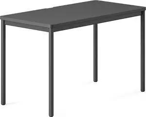Branch Daily Desk - Functional at Home Office Desk with Effortless Assembly, Timeless Design, Rounded Corners, and Built-in Cable Notch - 36 W x 28.5 H x 24 D - Charcoal Work Table