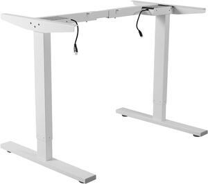 Electric Stand Up Desk Frame Dual Motor Standing Desk Base Height Adjustable Workstation Base with 4 Programmable Memory Controller Steel Legs for Home Office (Frame Only)