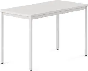 Branch Daily Desk - Functional at Home Office Desk with Effortless Assembly, Timeless Design, Rounded Corners, and Built-in Cable Notch - 36 W x 28.5 H x 24 D - White Work Table