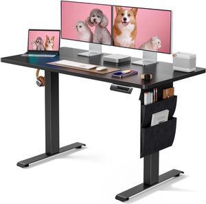 Marsail Standing Desk Adjustable Height Home Office Desk,48x24 Inch Electric Standing Desk, Stand up Desk with Storage Bag,Headphone Hook for Computer Workstations Desk 4 Memory Preset