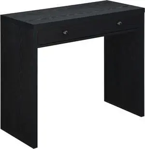 Convenience Concepts Northfield 1 Drawer 36 inch Desk, Black