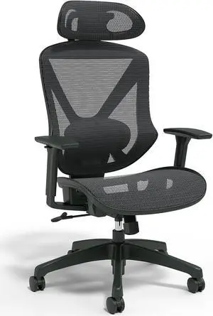 Staples Dexley Ergonomic Mesh Swivel Task Chair, Black (UN56946)