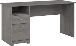 Bush Furniture Cabot 60W Computer Desk with Drawers in Modern Gray, Workstation and File Storage, Desktop with Organization Solutions for Home Office