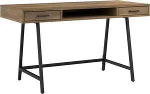 Bush Furniture Steele 54W Writing Desk in Reclaimed Pine | Computer Table for Home Office Workspace Bush Furniture Steele 54W Writing Desk in Reclaimed Pine | Computer Table for Home Office Workspace