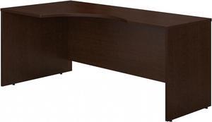 Bush Business Furniture Series C Left Handed Corner Desk, Large Computer Table for Home and Professional Office, 72W, Mocha Cherry