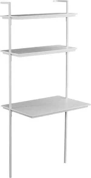 SEI Furniture Haeloen Wall Mount Desk, 30", White