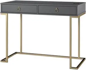 Ameriwood Home Serenity Computer Desk, Graphite Grey