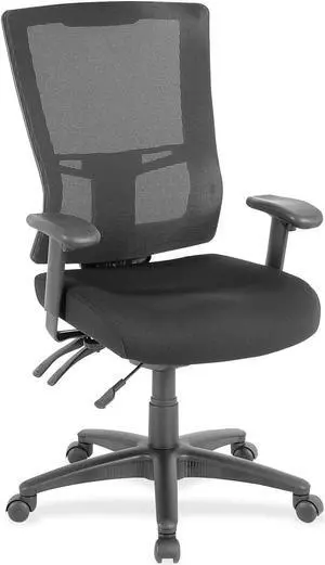 Lorell High-Back Mesh Chair, Black