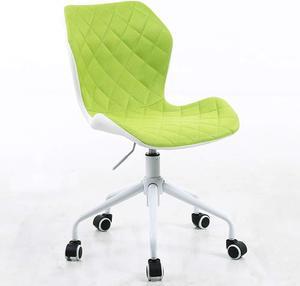 Ripple Mid-Back Office Task Chair - White/Lime White Base